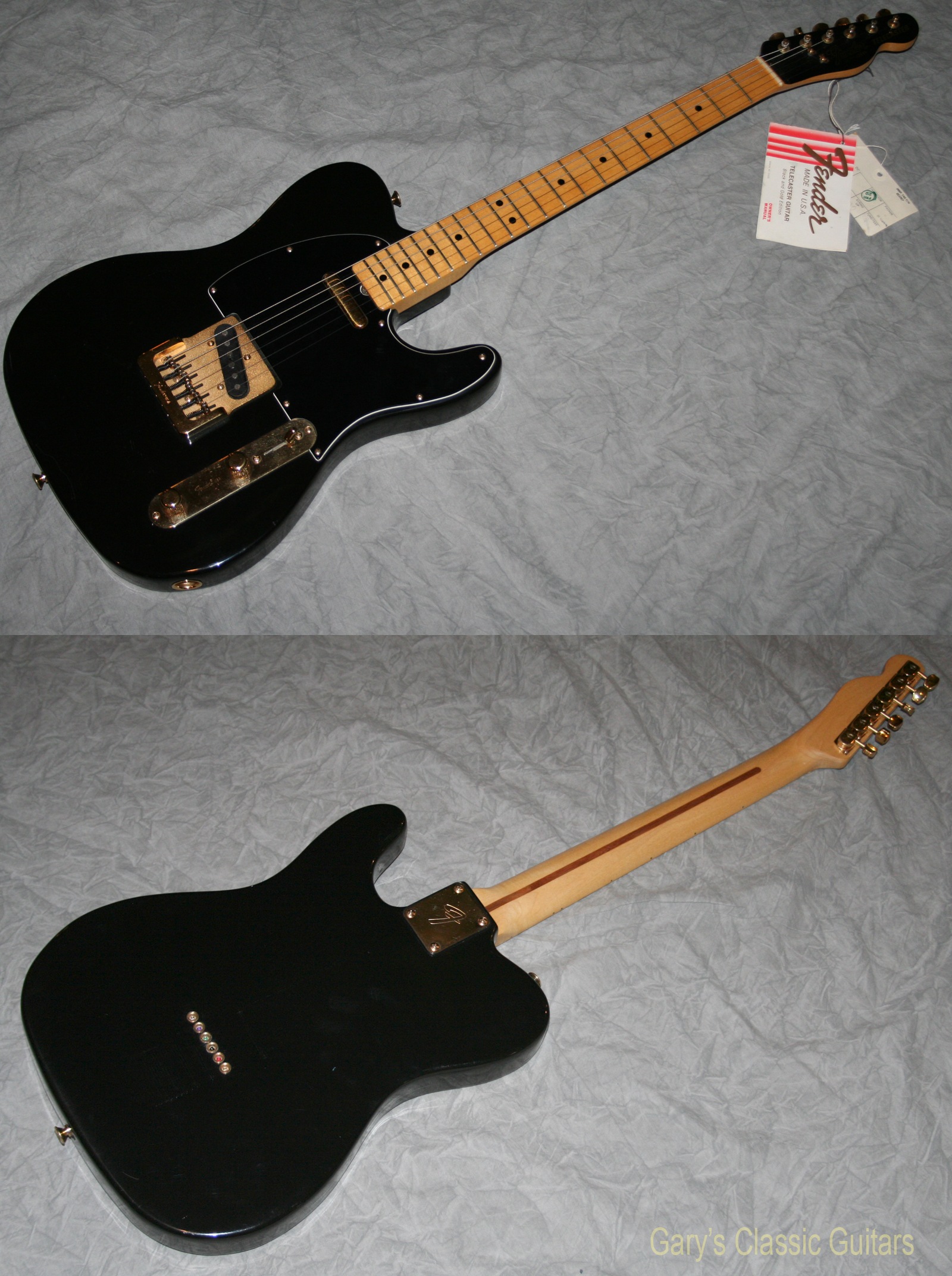 Telecaster black deals gold