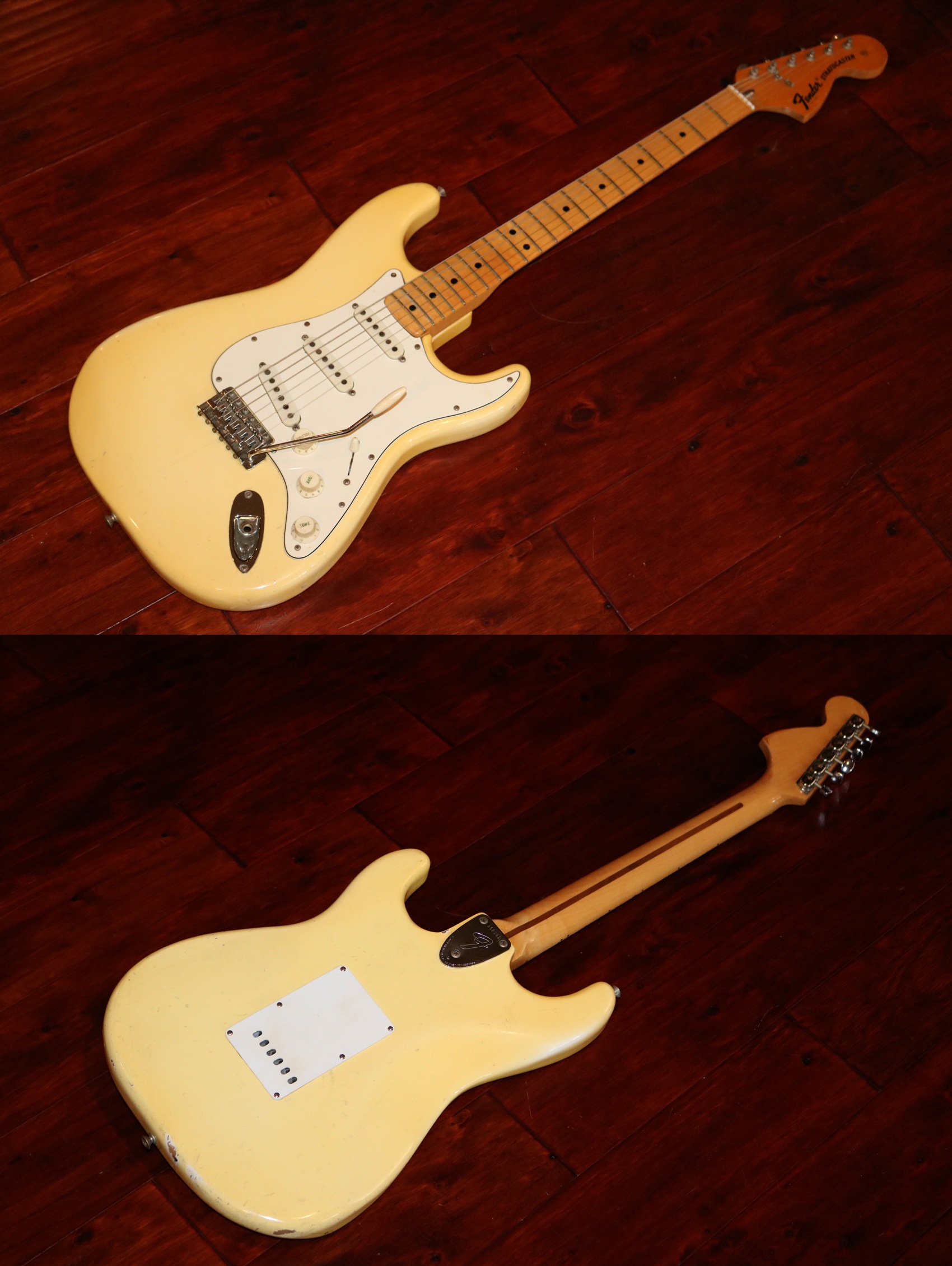 1974 Fender Stratocaster Olympic White Garys Classic Guitars Vintage Guitars LLC