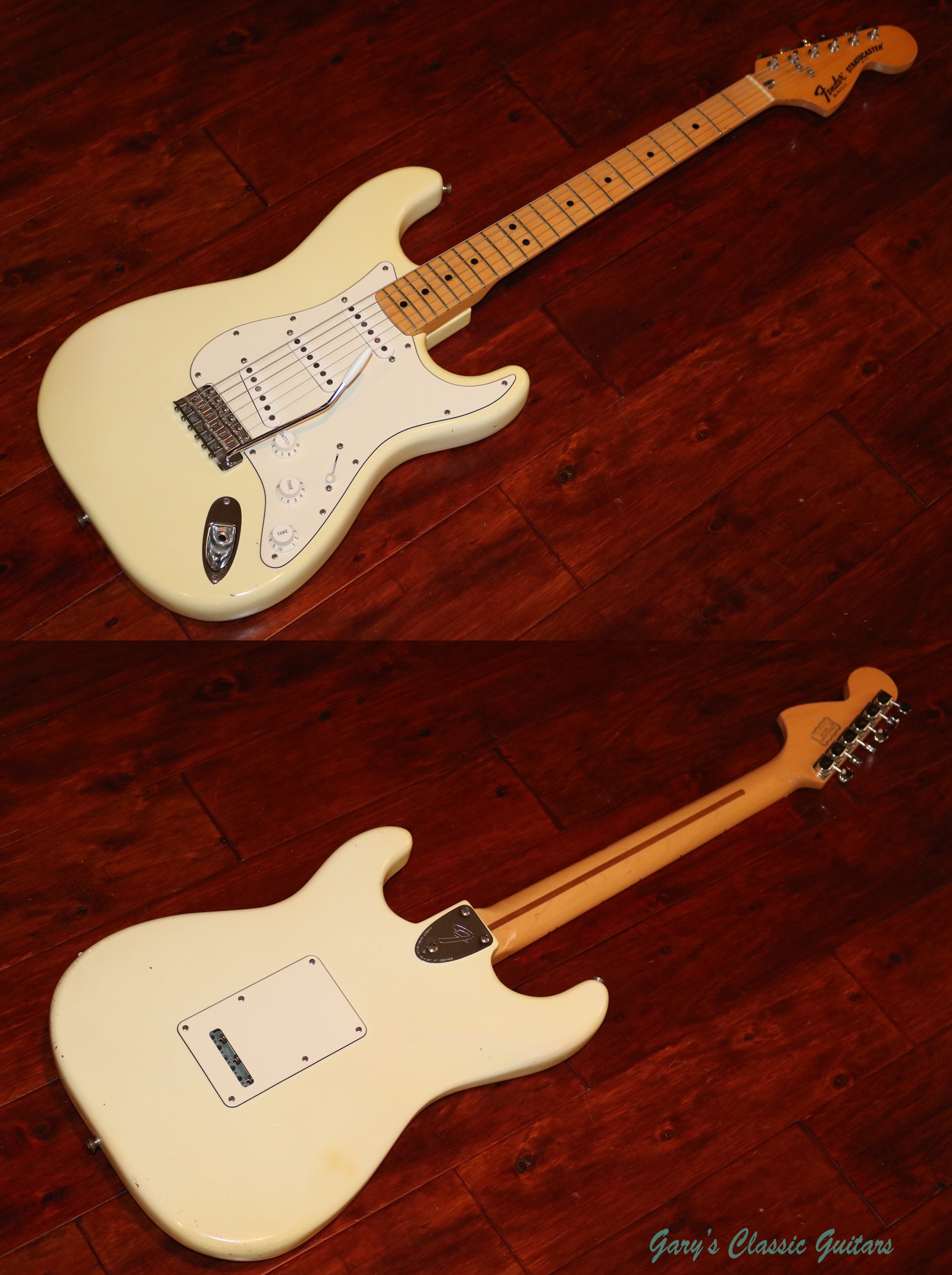 1980 Fender Stratocaster White Garys Classic Guitars Vintage Guitars LLC
