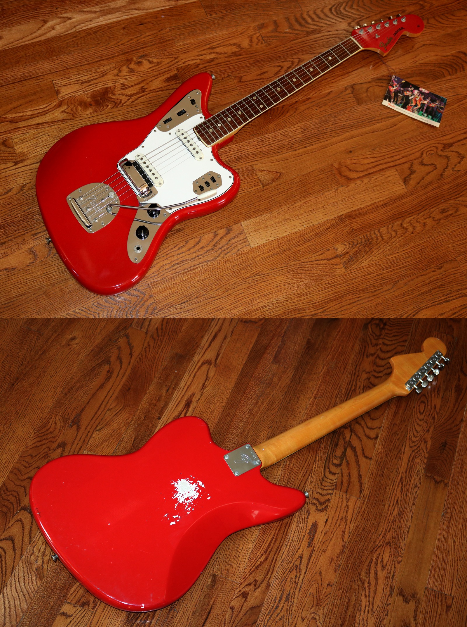 Fender Jaguar 2006 Candy Apple Red Matching Headstock Crafted In Japan
