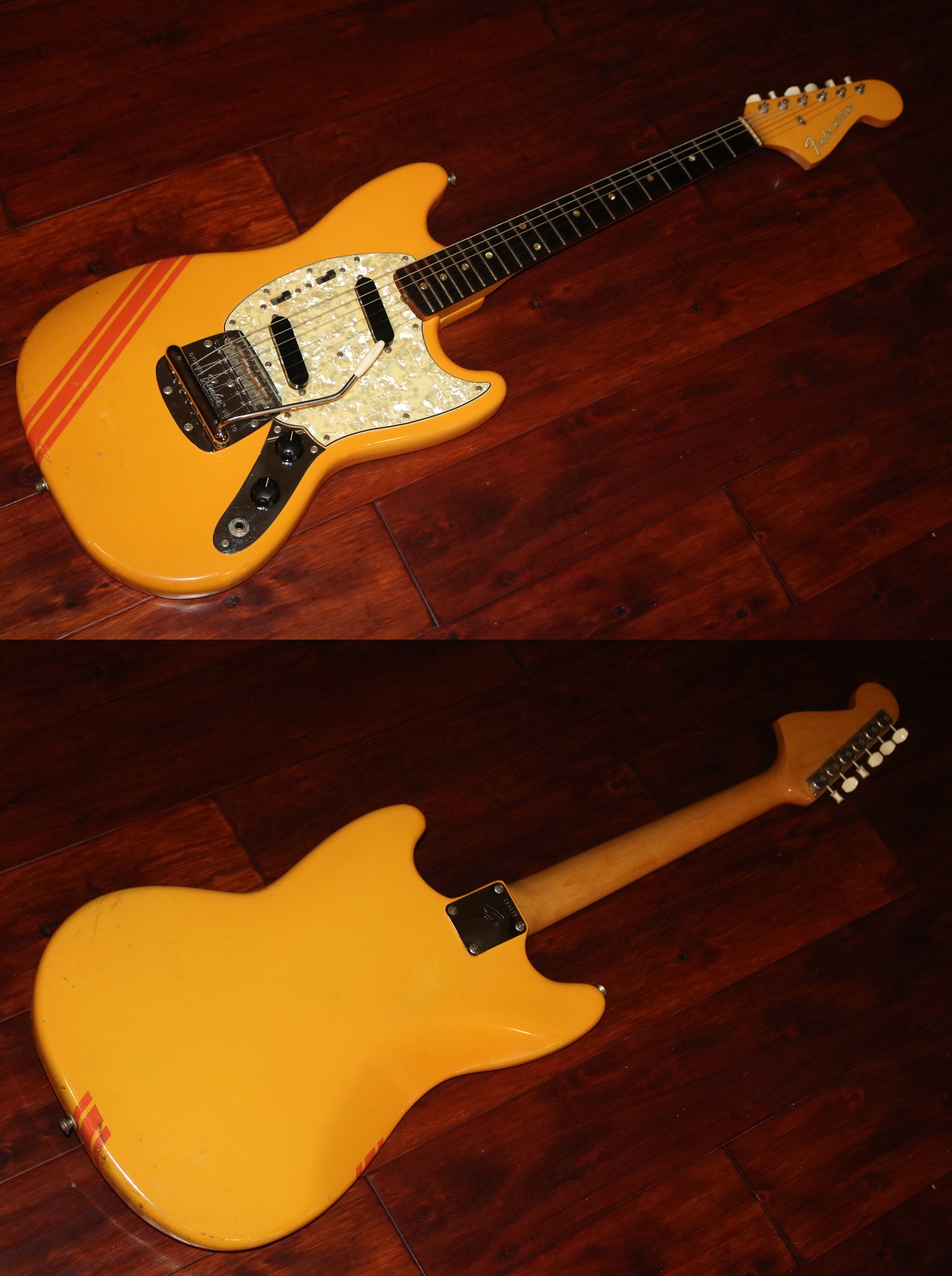 Fender mustang competition orange deals