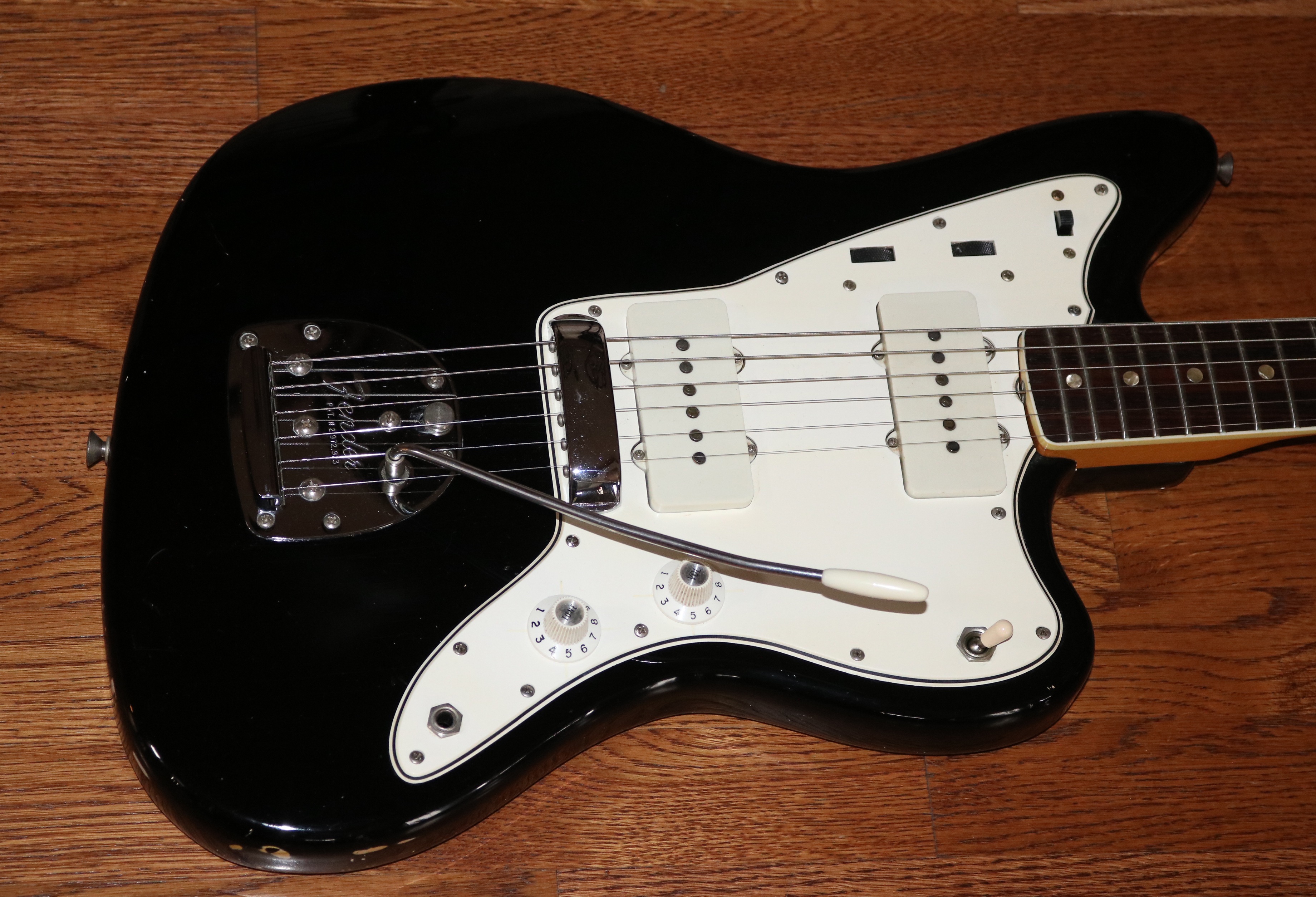 1966 Fender Jazzmaster, Very rare Original Black finish with Matching