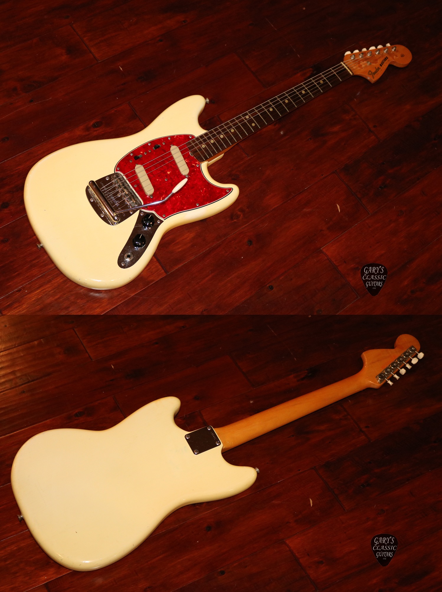 1965 Fender Mustang, Slab board | Garys Classic Guitars & Vintage