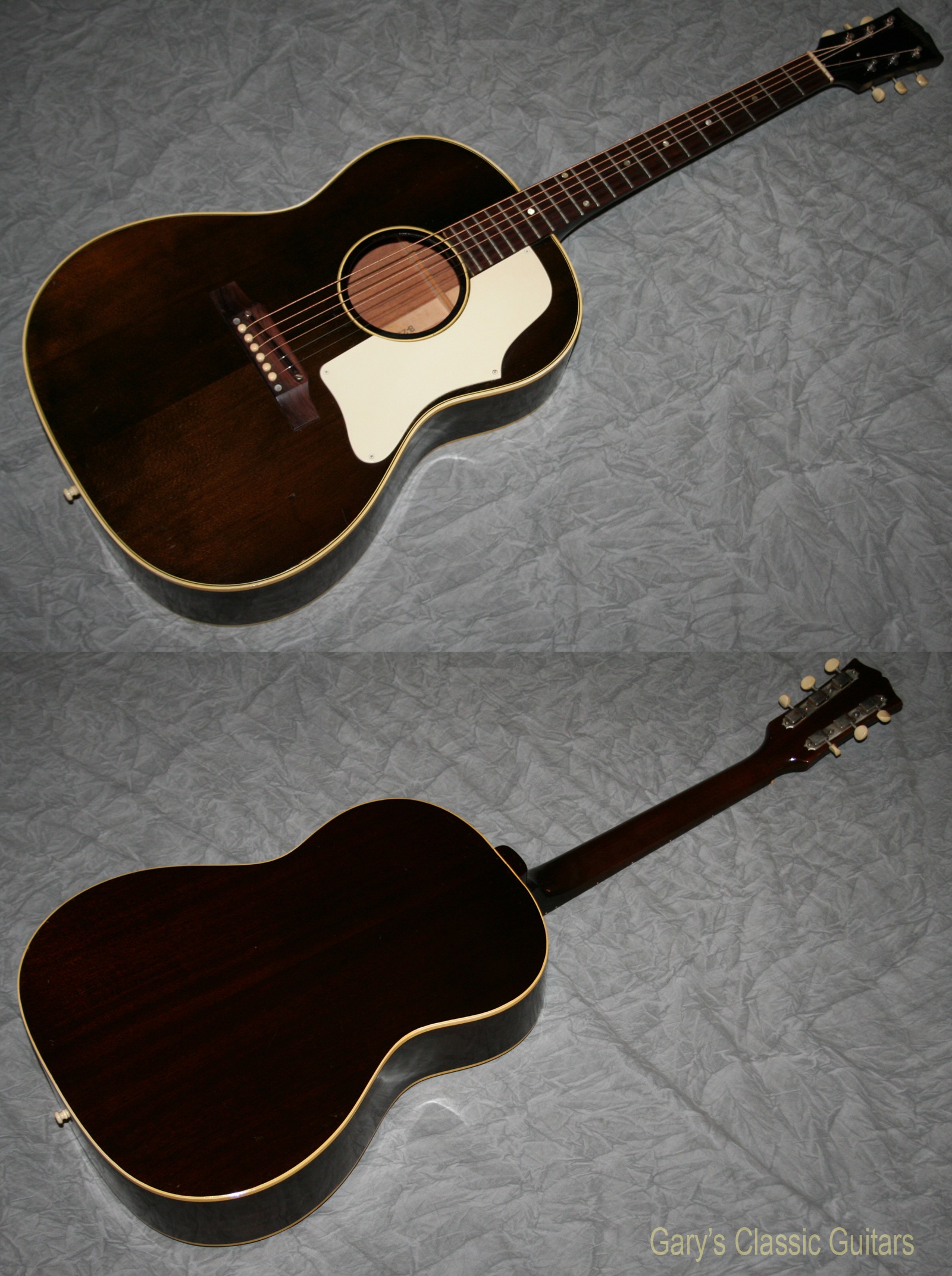 1968 Gibson B-25 Rare Translucent Brown (#GIA0621) | Garys Classic